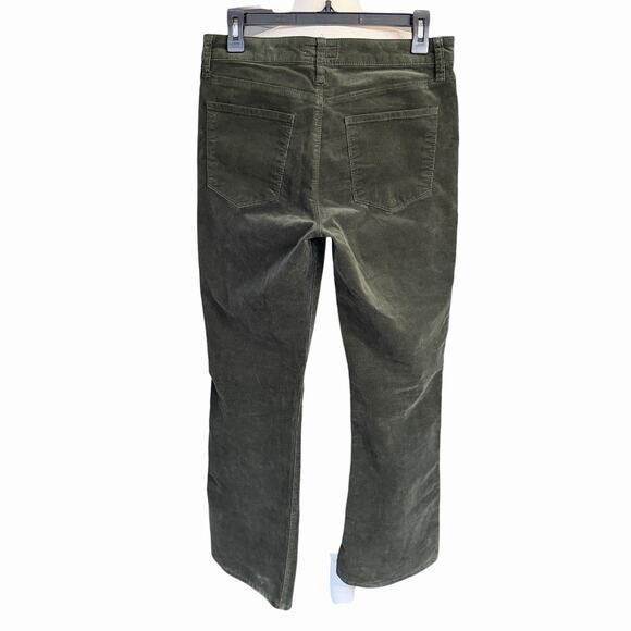 Kut From The Kloth Corduroys Womens Ana High Rise Fab Ab Flare Green Sz 6 Hippie - Picture 3 of 11